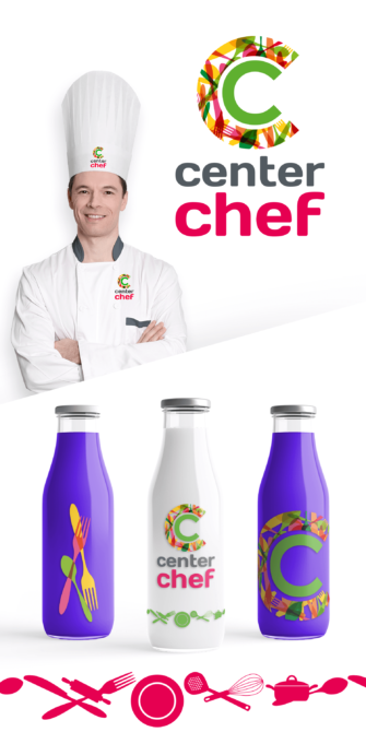 Identité visuelle pour le concours Center Chef via La Poule Kiwi